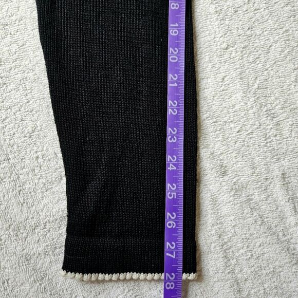 Terazzo Deer in Forest Black White Knit Button Front Christmas Cardigan Sweater - Picture 9 of 9